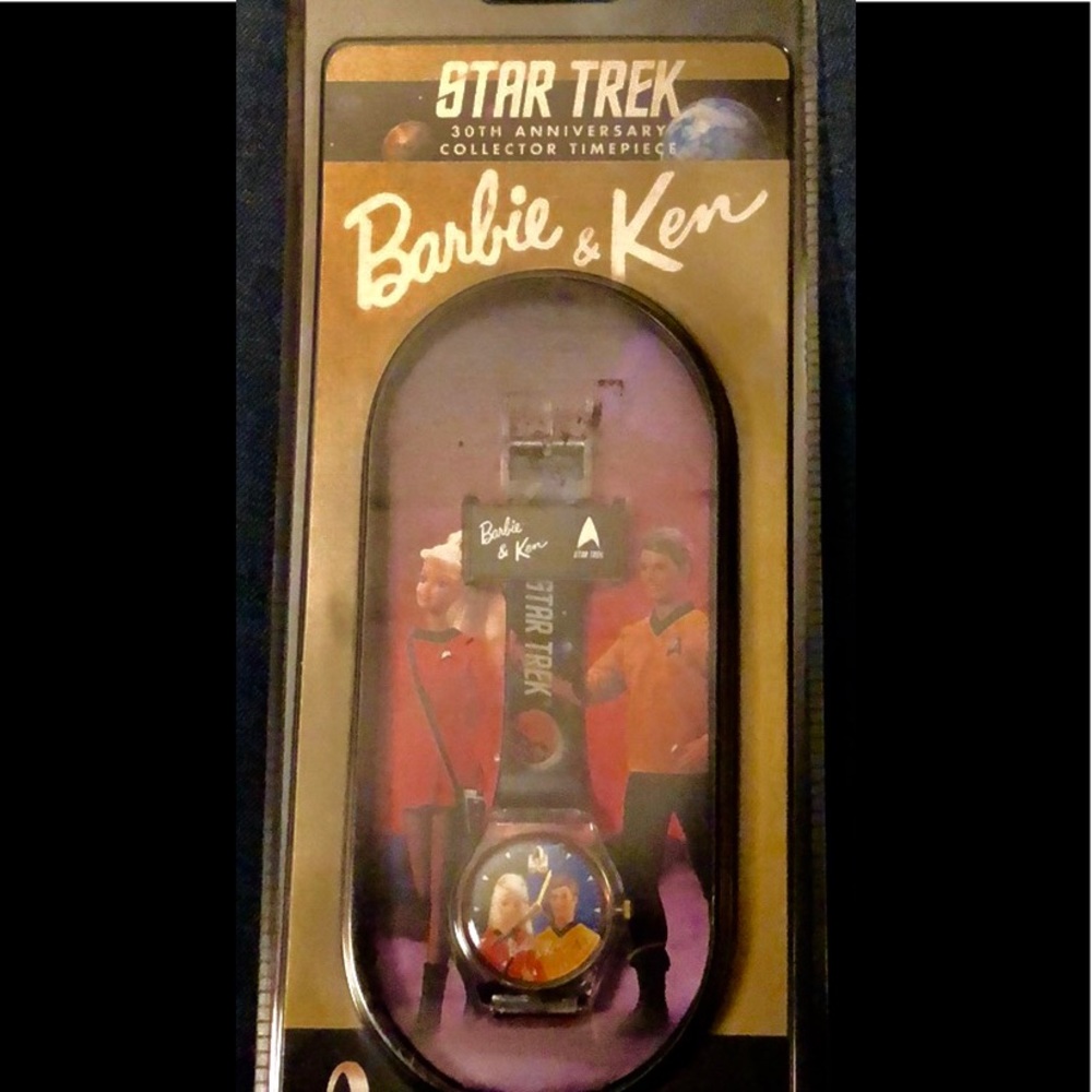 Star Trek Barbie & Ken Watch Timepiece 1996 Retro sci-Fi vintage NEW